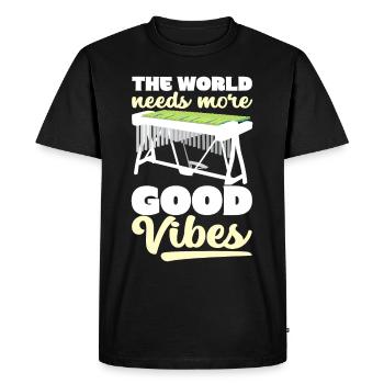 Vibraphon, vibraphonist - Men's Premium Organic T-Shirt - black - Front - Nico (187cm)
