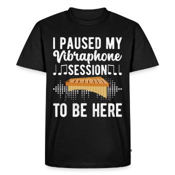 Vibraphon, vibraphonist - Men's Premium Organic T-Shirt - black - Front - Nico (187cm)