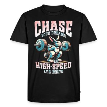 Leg Training Legs Workout Bodybuilder - Men's Premium Organic T-Shirt - black - Front - Nico (187cm)