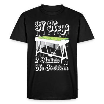 Vibraphon, vibraphonist - Men's Premium Organic T-Shirt - black - Front - Nico (187cm)