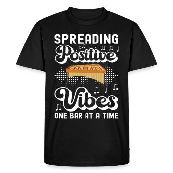 Vibraphon, vibraphonist - Men's Premium Organic T-Shirt - black - Front - Nico (187cm)