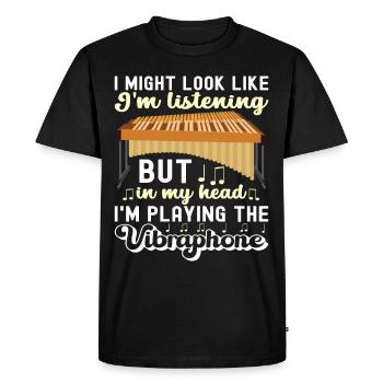 Vibraphon, vibraphonist - Men's Premium Organic T-Shirt - black - Front - Nico (187cm)