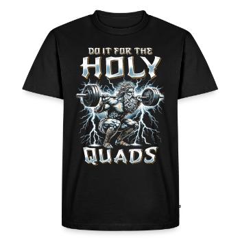 Leg Training Legs Workout Bodybuilder - Men's Premium Organic T-Shirt - black - Front - Nico (187cm)