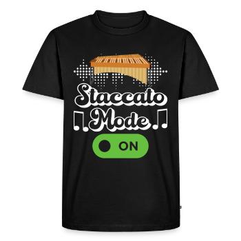 Vibraphon, vibraphonist - Men's Premium Organic T-Shirt - black - Front - Nico (187cm)