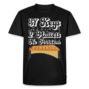 Vibraphon, vibraphonist - Men's Premium Organic T-Shirt - black - Front - Nico (187cm)