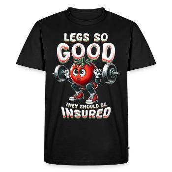 Leg Day Leg Training Legs Workout Bodybuilder - Men's Premium Organic T-Shirt - black - Front - Nico (187cm)