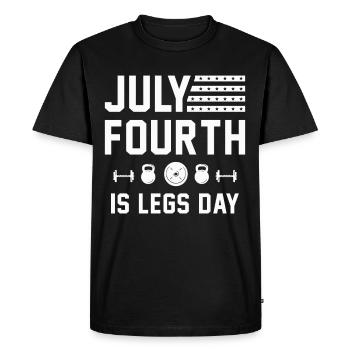 Leg Training Legs Workout Bodybuilder - Men's Premium Organic T-Shirt - black - Front - Nico (187cm)