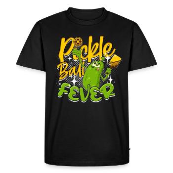 Pickleball Pickle Ball Fever - T-shirt Premium bio Homme - noir - Devant - Nico (187cm)