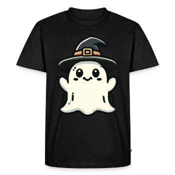 Funny Witch Ghost Spooky Party - Men's Premium Organic T-Shirt - black - Front - Nico (187cm)