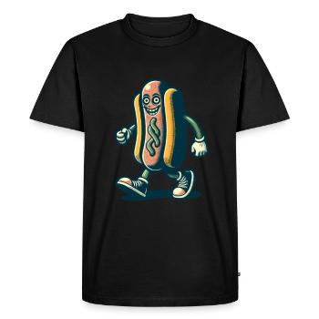 Hotdog effrayant Délicieux design d’Halloween - T-shirt Premium bio Homme - noir - Devant - Nico (187cm)