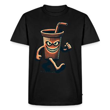 Gobelet effrayant Boissons pour les films d’horreur - T-shirt Premium bio Homme - noir - Devant - Nico (187cm)
