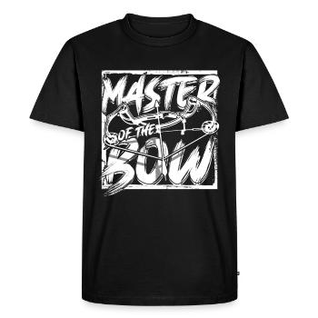 Archery Archer Master of the bow - Men's Premium Organic T-Shirt - black - Front - Nico (187cm)