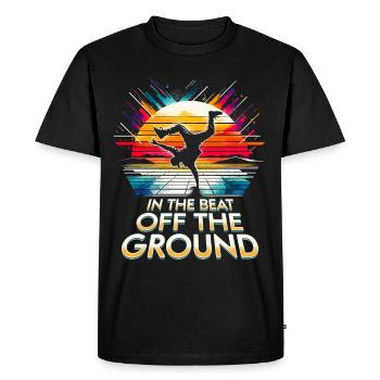 Breakdance B-boy Breakdancing - Men's Premium Organic T-Shirt - black - Front - Nico (187cm)