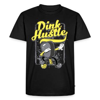 Pickleball Dink Hustle - T-shirt Premium bio Homme - noir - Devant - Nico (187cm)