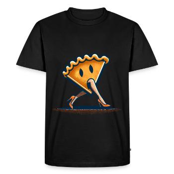 Citrouille Pie Ghoul Délicieux Design d’Halloween - T-shirt Premium bio Homme - noir - Devant - Nico (187cm)