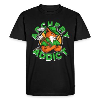 Archery Archer Archery Addict - T-shirt Premium bio Homme - noir - Devant - Nico (187cm)
