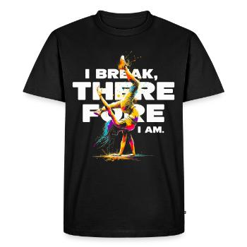 Breakdance B-boy Cascadeur Danseur de rue - T-shirt Premium bio Homme - noir - Devant - Nico (187cm)
