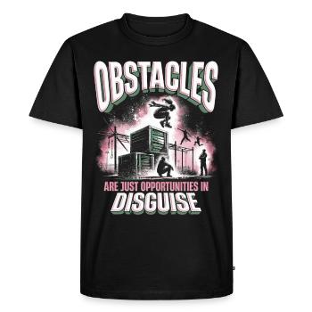 Parkour Parkour Runners - Men's Premium Organic T-Shirt - black - Front - Nico (187cm)