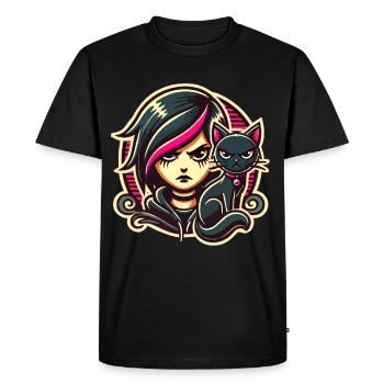 Pastel Goth Style Lover Goth - Men's Premium Organic T-Shirt - black - Front - Nico (187cm)