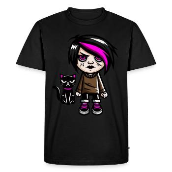 Pastel Goth Style Lover Goth - Men's Premium Organic T-Shirt - black - Front - Nico (187cm)