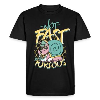 Escargots Escargots Entomologie Entomologiste - T-shirt Premium bio Homme - noir - Devant - Nico (187cm)