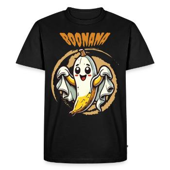 Drôle de Banana Ghost Ghost Boonana Costume - T-shirt Premium bio Homme - noir - Devant - Nico (187cm)