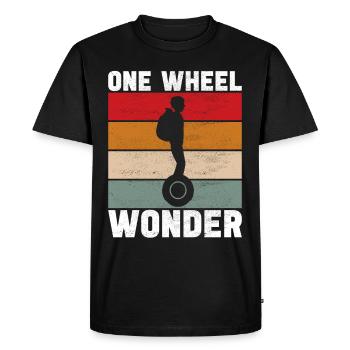 EUC Monowheel - Men's Premium Organic T-Shirt - black - Front - Nico (187cm)