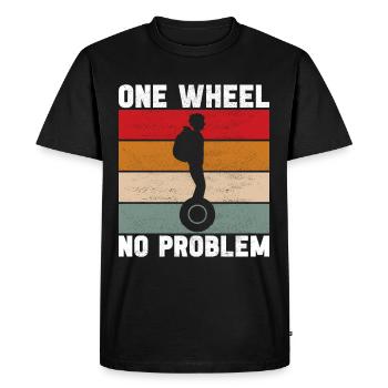 EUC Monowheel - Men's Premium Organic T-Shirt - black - Front - Nico (187cm)