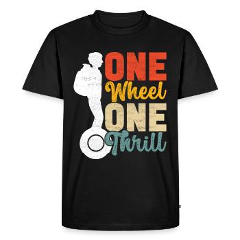 EUC Monowheel - Men's Premium Organic T-Shirt - black - Front - Nico (187cm)
