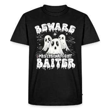 Appât fantôme Halloween Parapsychologie - T-shirt Premium bio Homme - noir - Devant - Nico (187cm)