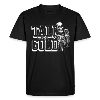 Podcast Podcaster Podcasting - Men's Premium Organic T-Shirt - black - Front - Nico (187cm)