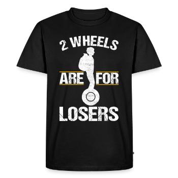 EUC Monowheel - Men's Premium Organic T-Shirt - black - Front - Nico (187cm)