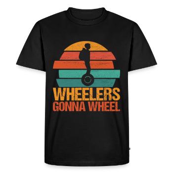 EUC Monowheel - Men's Premium Organic T-Shirt - black - Front - Nico (187cm)