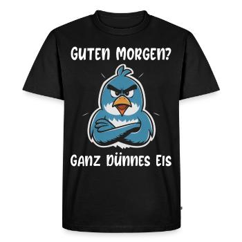 Penguin Tshirt Funny Funny Humor Sarcasm Office - Men's Premium Organic T-Shirt - black - Front - Nico (187cm)