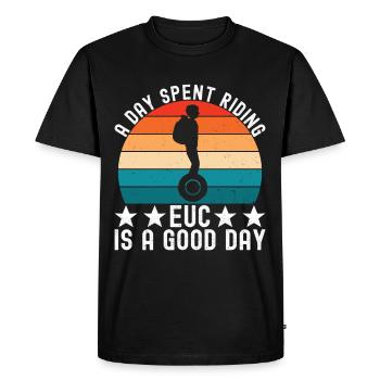 EUC Monowheel - Men's Premium Organic T-Shirt - black - Front - Nico (187cm)
