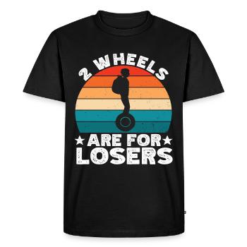EUC Monowheel - Men's Premium Organic T-Shirt - black - Front - Nico (187cm)