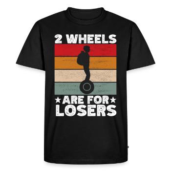 EUC Monowheel - Men's Premium Organic T-Shirt - black - Front - Nico (187cm)