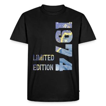 50 Years Limited Edition 1974 50th Anniversary - Men's Premium Organic T-Shirt - black - Front - Nico (187cm)