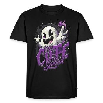Appât fantôme trop mignon pour effrayer - T-shirt Premium bio Homme - noir - Devant - Nico (187cm)