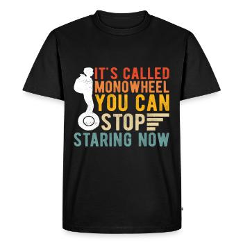 EUC Monowheel - Men's Premium Organic T-Shirt - black - Front - Nico (187cm)