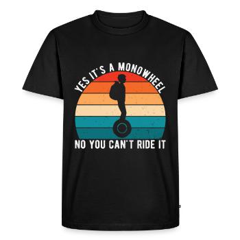 EUC Monowheel - Men's Premium Organic T-Shirt - black - Front - Nico (187cm)