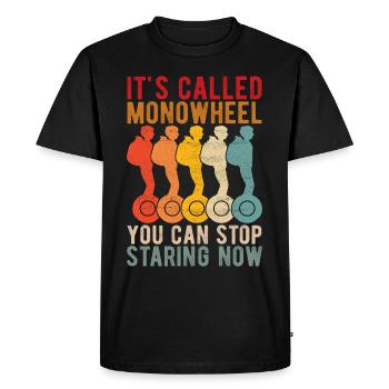 EUC Monowheel - Men's Premium Organic T-Shirt - black - Front - Nico (187cm)