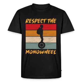 EUC Monowheel - Men's Premium Organic T-Shirt - black - Front - Nico (187cm)