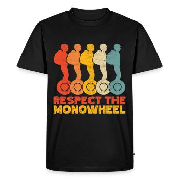 EUC Monowheel - Men's Premium Organic T-Shirt - black - Front - Nico (187cm)