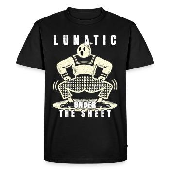 Drôle Ghost Design Humoristique Sarcastique - T-shirt Premium bio Homme - noir - Devant - Nico (187cm)
