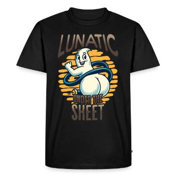Ghost Shows Butt Drôle Ghost Design - T-shirt Premium bio Homme - noir - Devant - Nico (187cm)