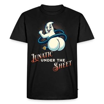 Ghost Shows Butt Drôle Dicton Design - T-shirt Premium bio Homme - noir - Devant - Nico (187cm)