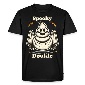 Idée de costume de fantôme drôle de tas de caca - T-shirt Premium bio Homme - noir - Devant - Nico (187cm)