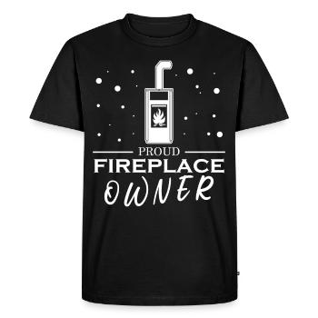 Four Cheminée - T-shirt Premium bio Homme - noir - Devant - Nico (187cm)