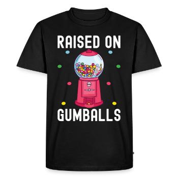 Machine à boules de gomme - T-shirt Premium bio Homme - noir - Devant - Nico (187cm)